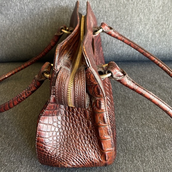 BRAHMIN Regina bag in truffle brown Melbourne gator - Picture 5 of 11